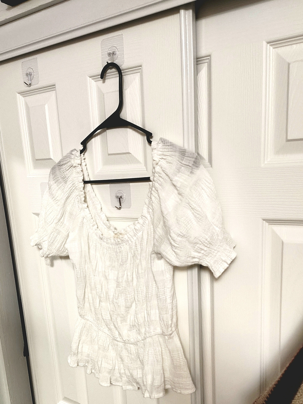 GILLI Peasant Peplum Renaissance Ruffle Blouse SIZE M